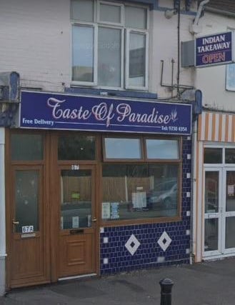 Taste of Paradise, in Brockhurst Road, Gosport, received a five rating on February 20, according to the Food Standards Agency website.