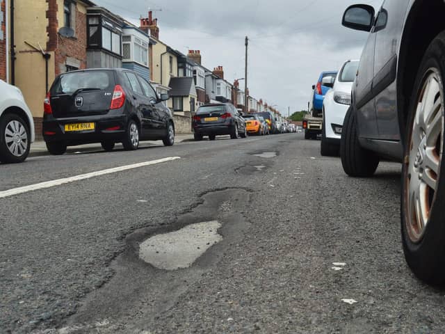 Idsworth Road (Baffins). AI said: "Often highlighted as one of the worst in the city, residents report numerous potholes, some up to 30cm deep, posing risks to vehicles and cyclists."