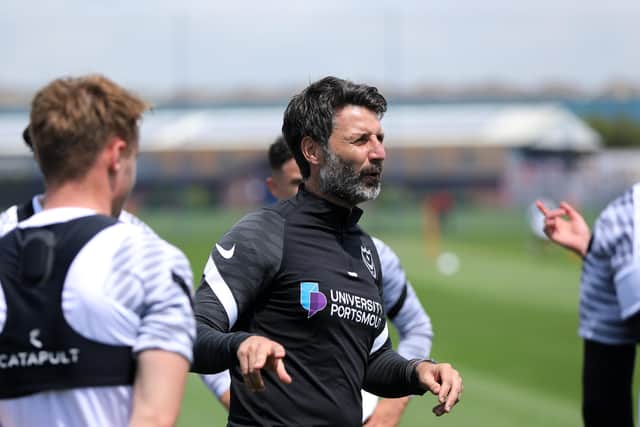 Pompey head coach Danny Cowley. Picture: Chris Moorhouse