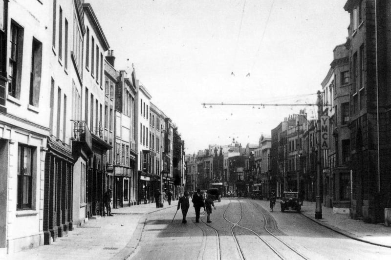 High Street, Old Portsmouth. YMCA on the right