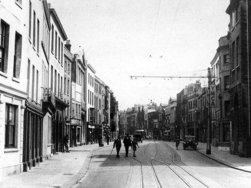High Street, Old Portsmouth. YMCA on the right