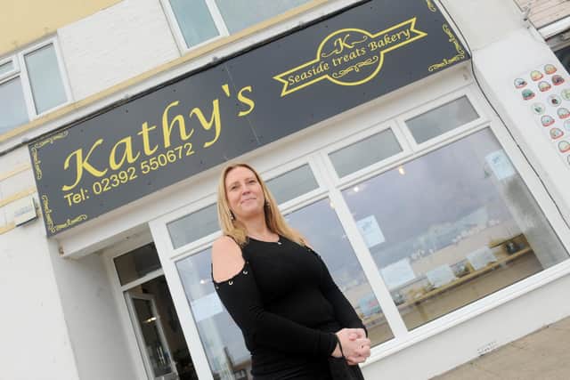 Kathy Wingate opened Kathy's Seaside Treats Bakery in Marine Parade West, Lee-on-the-Solent, on Saturday, March 20.
Picture: Sarah Standing (230321-5298)
