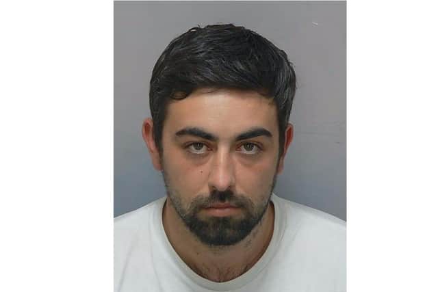 From Hampshire police - February 21, 2022
A man has been jailed for three years following a serious domestic assault which took place in Gosport.
At around 5.30pm on Sunday 26 September 2021, 31-year-old David James Cowlishaw had been arguing with a woman in her 30s at her address in the Bridgemary area, when he grabbed a knife and threatened the woman in front of her child.
Cowlishaw then stabbed the victim in the side of her left leg with the knife, leaving her with an injury which requires ongoing specialist treatment.
Police and ambulance were called, but Cowlishaw gave false details over the phone and left the address before officers arrived.
He was arrested the following day and subsequently charged with causing grievous bodily harm, and criminal damage relating to damage he had caused to the front door of the address.