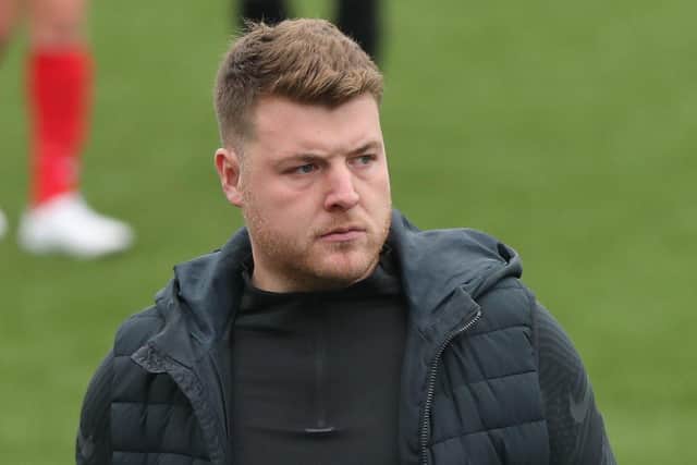 Pompey Women manager Jay Sadler. Pic: Dave Haines.