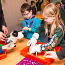 Beavers and Cubs having fun at National Space Day