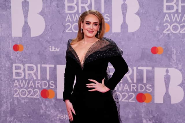 Adele sparked engagement rumours at last night's Brit Awards.