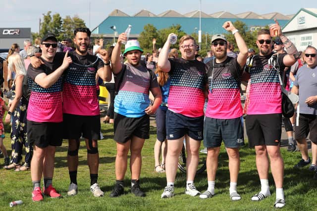 Walkers Luke Povey, Harry Stark, Dean Oliver, James Summersett and Louis Mascarenhas at Rugby Camp. Picture: Sam Stephenson