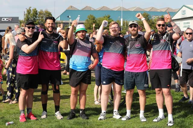 Walkers Luke Povey, Harry Stark, Dean Oliver, James Summersett and Louis Mascarenhas at Rugby Camp. Picture: Sam Stephenson