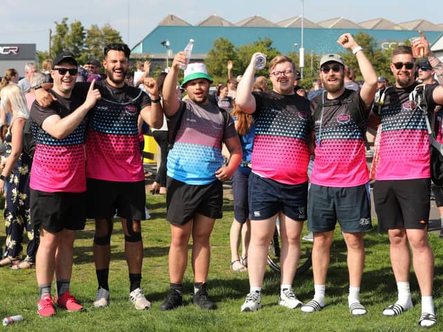 Walkers Luke Povey, Harry Stark, Dean Oliver, James Summersett and Louis Mascarenhas at Rugby Camp. Picture: Sam Stephenson