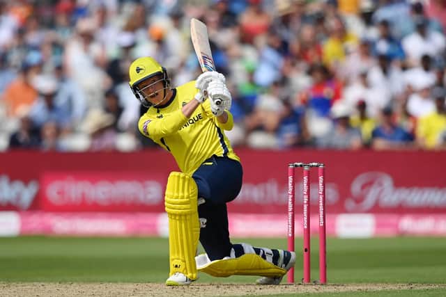 Tom Prest top scored as Hampshire beat Essex to reclaim top spot in their Royal London Cup group. Photo by Alex Davidson/Getty Images