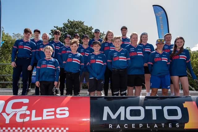 The Gosport BMX Club riders who will be representing GB in the World Championships in Glasgow. Picture by Barrie Webb, Out To Grass Photography