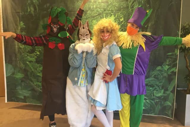 (l-r) Breda ODoherty ( Senior Activities Co-ordinator), Emma Turvey (Health Care Assistant), Layla Burnett Health Care Assistant) and Helen Dunning (Home Admissions Advisor)