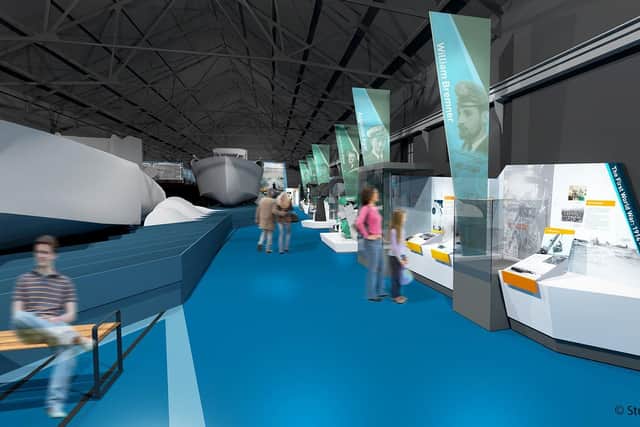 An artist's impression of what the Coastal Forces Museum will look like. Picture: Studio MB