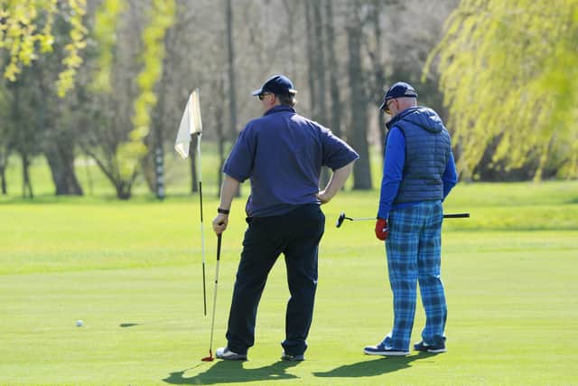 The golf course has been fully booked all day today (March 29). Picture: Sarah Standing