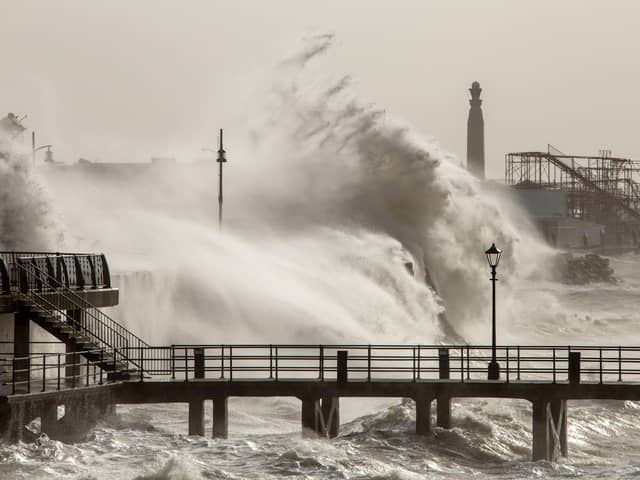Storm Eunice in Portsmouth on Friday 18th February 2022Pictured: Storm Eunice in PortsmouthPicture: Tony Hicks
