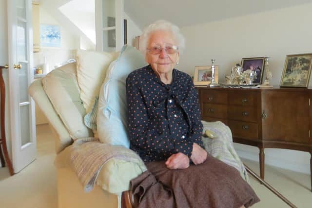 Lily Barnett, 97, has vowed to walk up and down the corridor outside her flat at Lee-on-Solent all in aid of Help For Heroes
