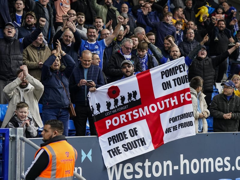 4,019 Pompey fans enjoyed the Blues' 1-0 win at Peterborough