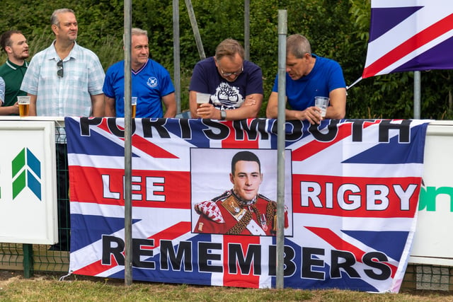 It was a bumper 2,000 capacity crowd at AFC Portchester in support of Lee Rigby.