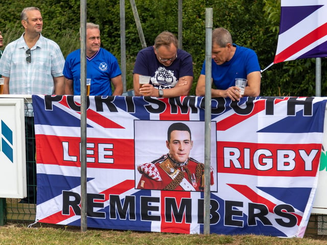 It was a bumper 2,000 capacity crowd at AFC Portchester in support of Lee Rigby.