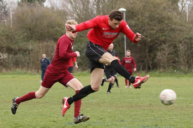 Brad White has struck 41 times for Wymering this season - including three hauls of five or more goals. Picture: Kevin Shipp.