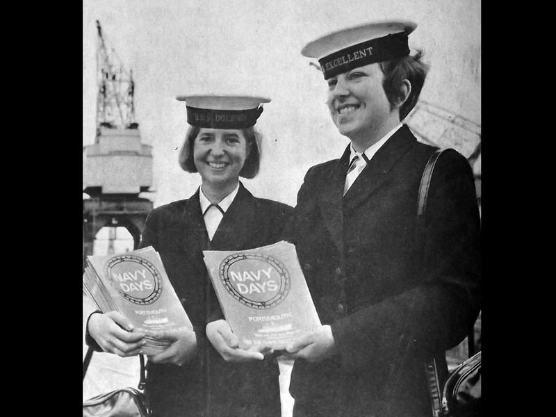 Navy Days - Angela Cooper from HMS Dolphin and Evelyn Hazarding from HMS Excellent.