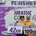 Sisters Kate Drew, 64, left, and Jill Turner, 71, from Bridport have raised £2,305 for children’s hospice Chestnut Tree House by walking 100km and 42km along the Jurassic Coast