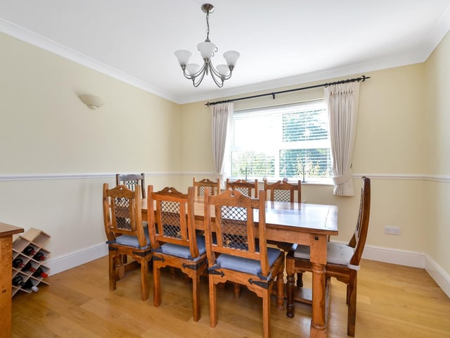 This four bedroom detached family home is on the market at a guide price of £950,000. It is listed by Fine and Country.
