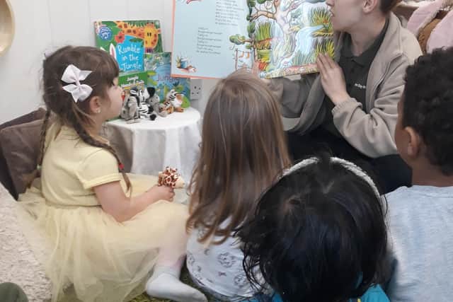 Young readers at Tops Portsmouth. 