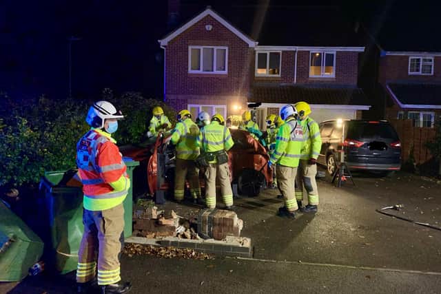 Emergency services were called to a crash in Warsash at 3.33am this morning. Picture: Hampshire Constabulary
