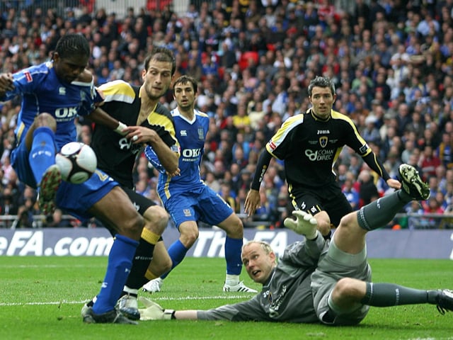 The perfect ending to Redknapp's final full season in charge, as he guided Pompey to FA Cup glory. Kanu's first-half strike was enough to edge their Championship opposition and hand the Blues the trophy for the first time since 1939. For the Fratton chief it was a personal triumph as it was his first, and last, major honour in his managerial career.   Picture: Mike Egerton