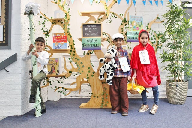 Children at High Hazels Academy dressing up in their fairy tale characters