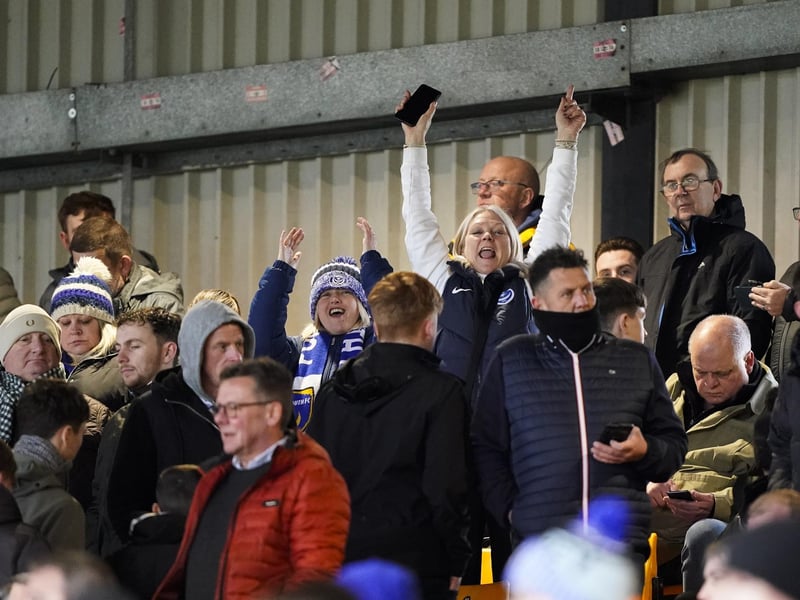 Around 1,800 Pompey fans were in raucous voice in the 1-0 victory at Port Vale.
