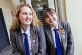 Alexa and Darcie are in a race for Head Girl in tonight's series finale episode of Educating Yorkshire. Photo by Tom Martin / Channel 4.