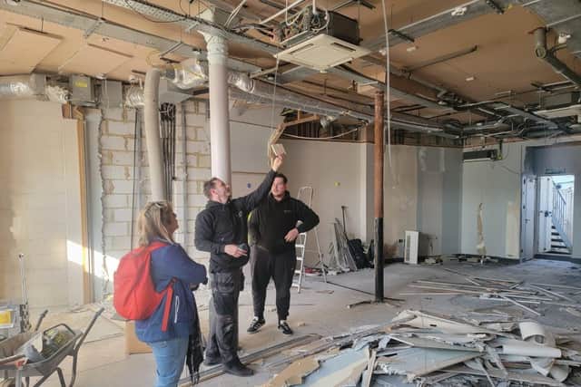 Work taking place on Southsea Community Cinema in March 2022