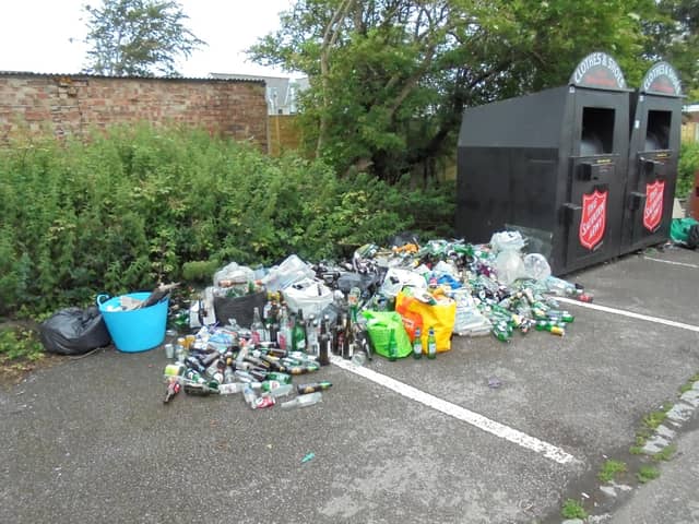 Bottles at Elm Grove. Picture: Richard Coates 