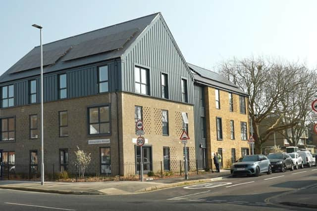 The completed homes in Doyle Avenue, Hilsea