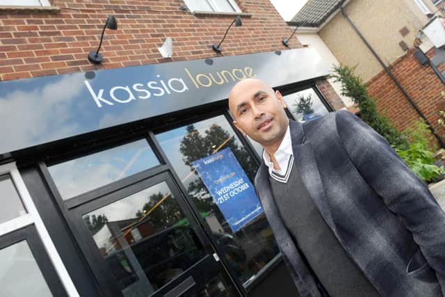 Kaz Miah preparing to open Kassia Lounge in Denmead in October, 2020.

Picture: Sarah Standing (131020-5731)