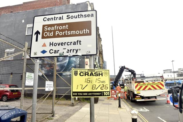 An incident took place on Monday, August 17, 2026, involving a bus at The Hard Interchange in Portsmouth. Pictures show the scene on Tuesday, August 18, 2026.
Picture: Sarah Standing (180826-5068)