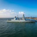 HMS Dauntless arriving back into Portsmouth.

Pictured - HMS Dauntless 

Photo by Alex Shute