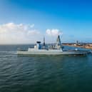 HMS Dauntless arriving back into Portsmouth.

Pictured - HMS Dauntless 

Photo by Alex Shute