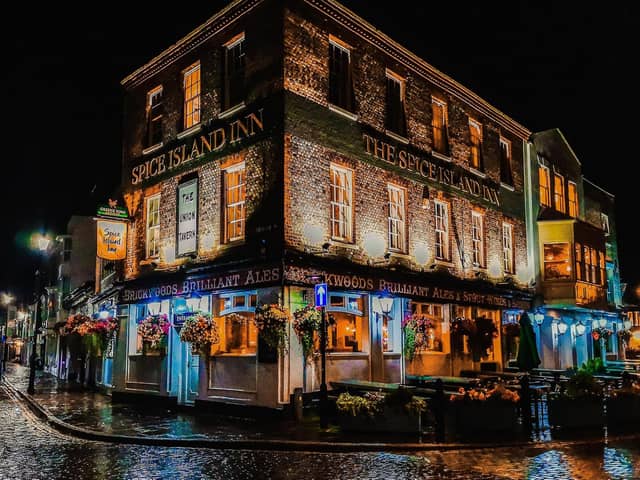 Spice Island Inn. Late night rainy walks, are just as therapeutic as sunny daytime ones taken by Vicky Stovell