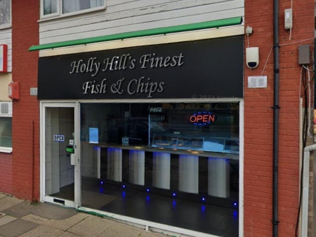 Holly Hill's Finest Fish And Chips at 60 Barnes Lane, Sarisbury Green was rated four on March 22