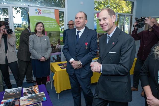 The Duke of Edinburgh visiting the the Portsmouth Down Syndrome Association to open their new centre.  Picture: Steve Reid Blitz Photography