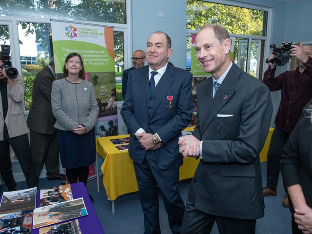 The Duke of Edinburgh visiting the the Portsmouth Down Syndrome Association to open their new centre.  Picture: Steve Reid Blitz Photography