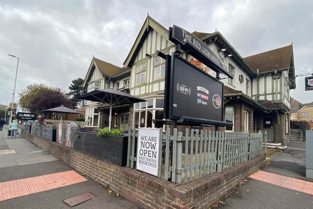 Pictured: The Red Lion pub in Cosham where a man was stabbed at the venue's car park. Photo: Tom Cotterill