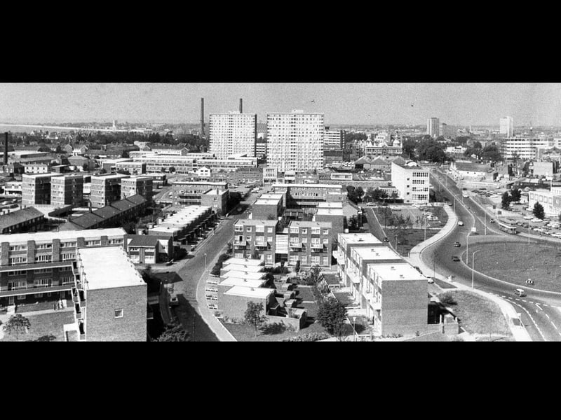 View from Edgbaston House of Somerstown on September 18, 1975. The News PP4159