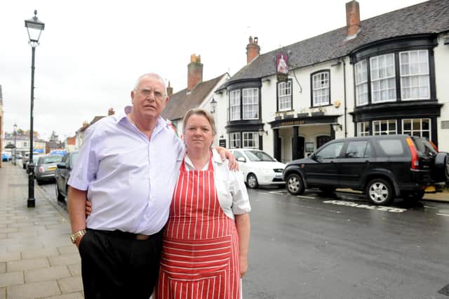 Bob and his wife Maz Forster, who have now retired after more than a decade at the helm of The Queens Head in Titchfield
Picture: Sarah Standing (151805-7931)