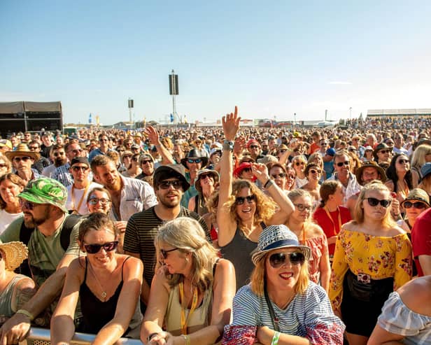 Victorious Festival 2019 - The crowd enjoying Starsailor on the Common Stage. 
Picture: Vernon Nash (250819-043)