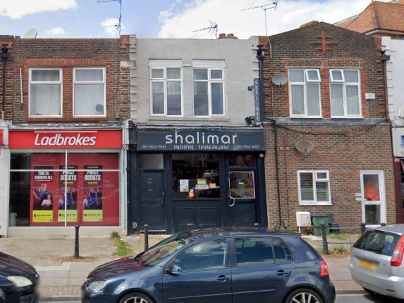 Shalimar Takeaway, a takeaway at Shop, 239 London Road, Portsmouth was given the score of three-out-of-five after assessment on February 5, the Food Standards Agency's website shows.