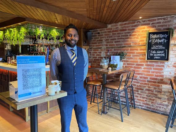 Terence Carvalho, manager at Becketts.